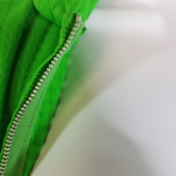 Vtg 60s Lord & Taylor kelly green hooded lightweight jacket - Picture 7 of 11